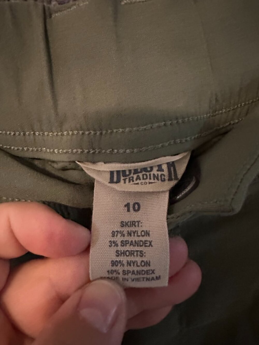 Duluth Trading Co Dry on the Go Skort - Green - Size 10 - Picture 4 of 6